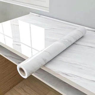 Cuộn 10M Decal tráng nhôm dán tường, dán bếp giả vân đá 3D khổ rộng 60cm mã QD028