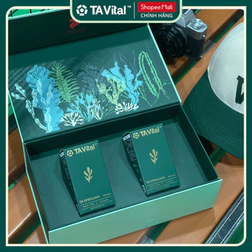 TA VITAL - Hộp Quà Sức Khỏe Tảo Xoắn Spirulina, Quà Tặng Bổ Sung Dinh Dưỡng Từ Singapore