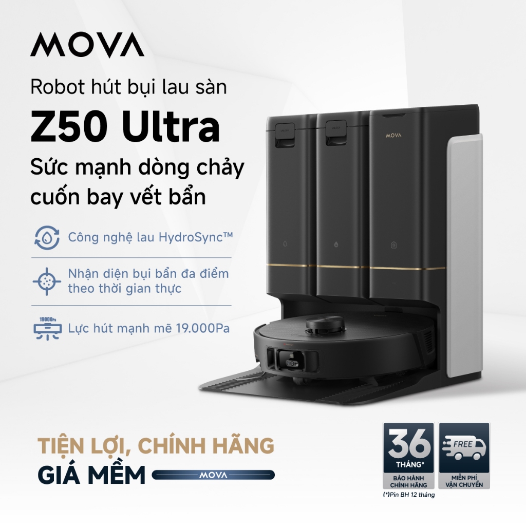 Ảnh Robot hút bụi lau nhà đa năng Z50 Ultra - Hàng chính hãng - Bảo hành 36 tháng 1