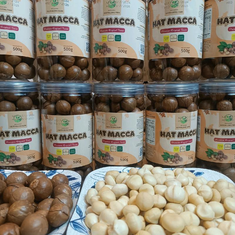 Hạt Mắc Ca Nứt Vỏ Hạt To Cao Cấp - 500g