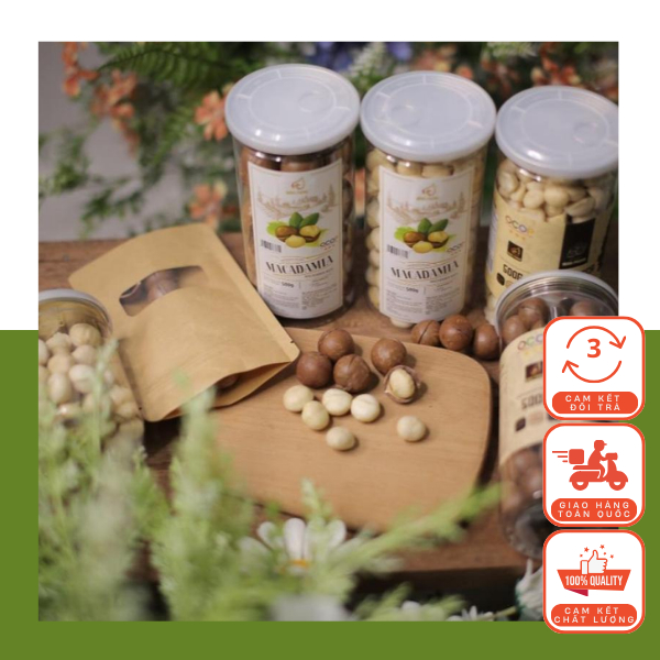Nhân Hạt Mắc Ca Vỡ Đôi - 500g