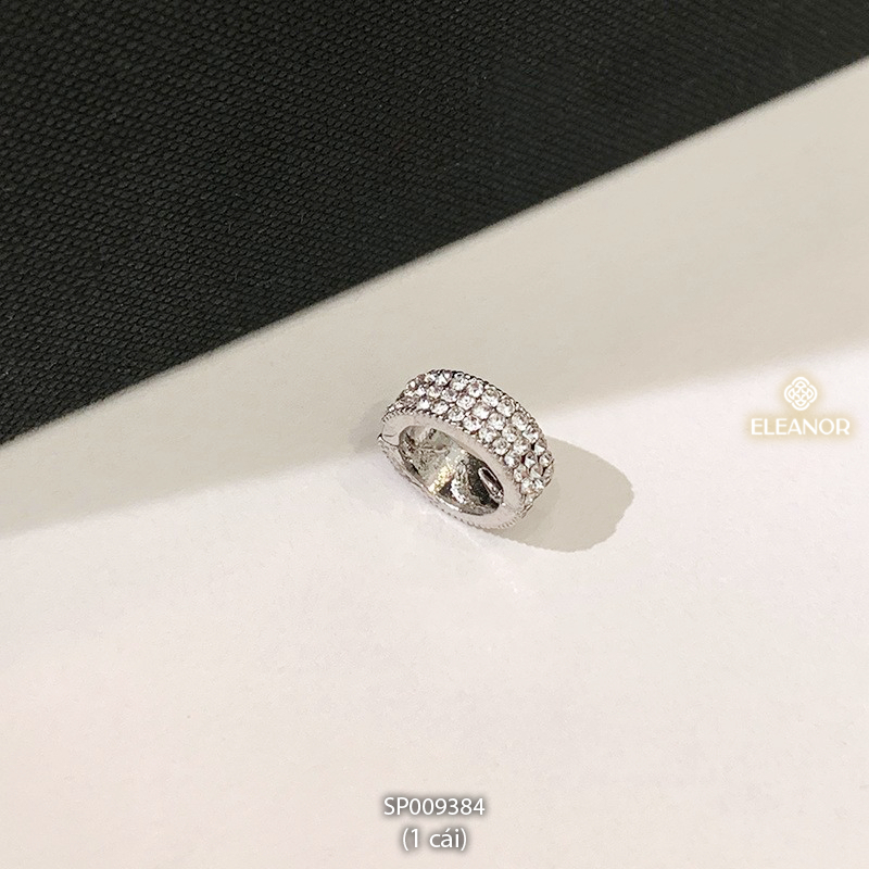 Kẹp tóc nữ Eleanor Accessories hình tròn đính đá phụ kiện tóc khuyên tóc mái mini 9384
