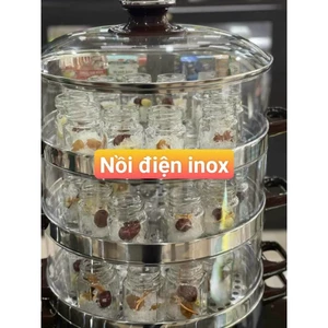 Nồi Chưng Yến Điện Inox 4 Tầng/ Nồi Hấp Thực Phẩm