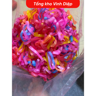 Gói 100g Chun Buộc Tóc Đen, Nhiều Màu ,Dây Cột Tóc