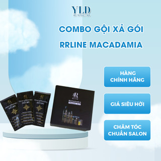 Combo dầu gội - xả Ý phục hồi tóc chuyên nghiệp RRline Macadamia Star