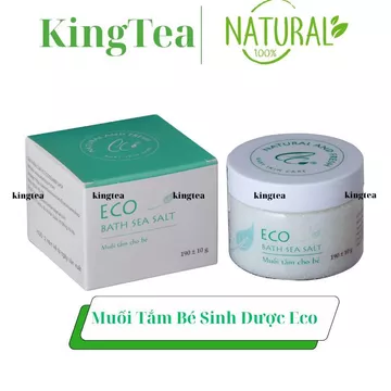 Muối Tắm Bé Eco 200g - Muối Tắm Thảo Dược - Muối Tắm Bé HTX Sinh Dược Giúp Giảm Rôm Sảy - Mề Đay