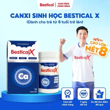 Canxi sinh học Bestical X 30 viên(combo 2 hộp),hỗ trợ bổ sung canxi cho bé và người thiếu canxi