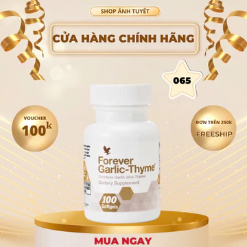VIÊN TỎI ĐEN-Forever Garlic-Thyme #065Flp,Tăng Sức Đề Kháng, Hệ Miễn Dịch. 100v/lọ
