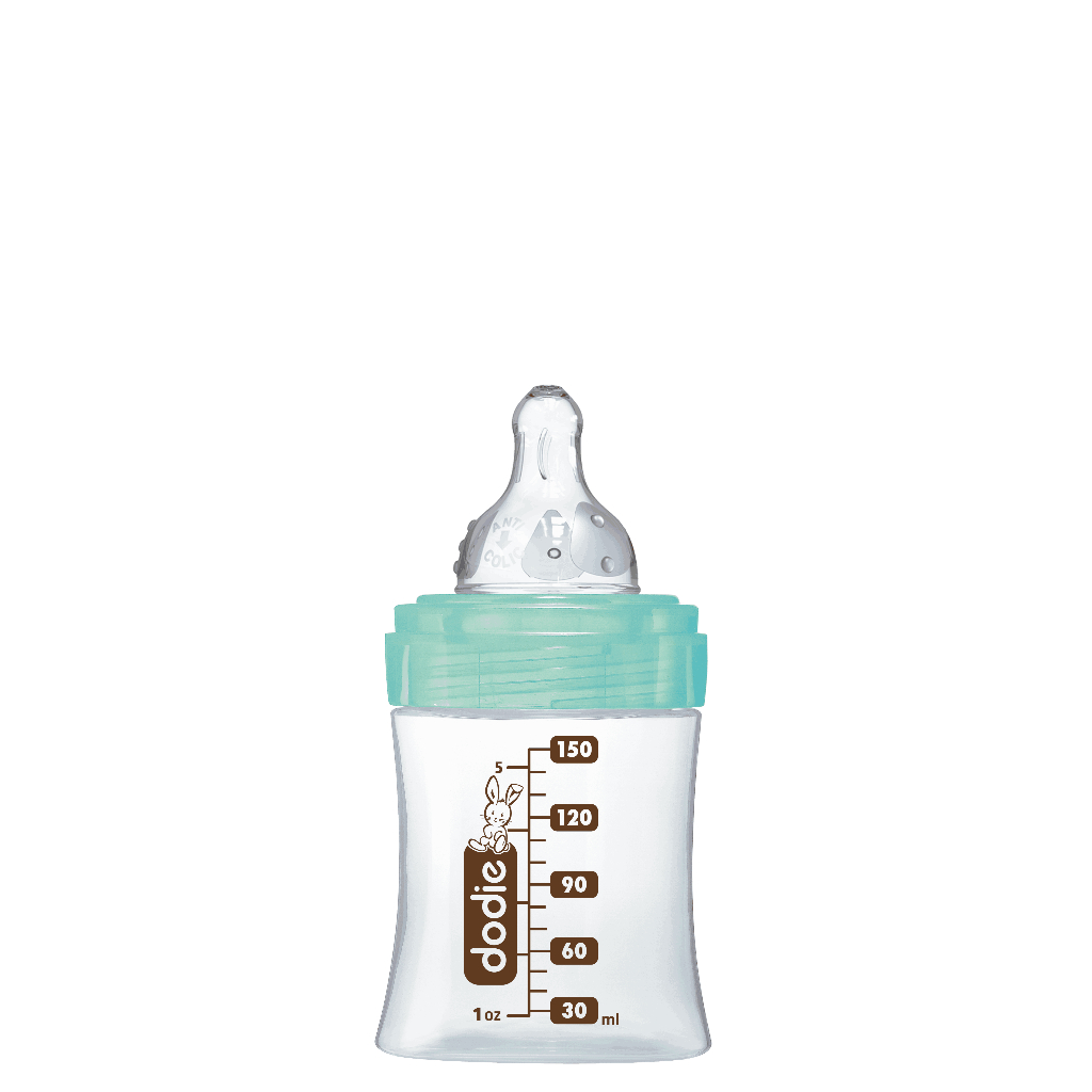 [DODIE] Bình sữa thuỷ tinh NÚM DẸT VERRE - Chống đầy hơi - 150ml/270ml - Đa tốc độ