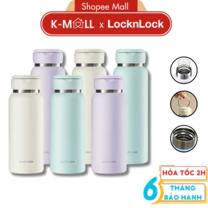 Bình giữ nhiệt LocknLock Sling Ring Tumbler LHC4321 650ML LHC4322 800ML,3 màu, có quai xách - K-MALL