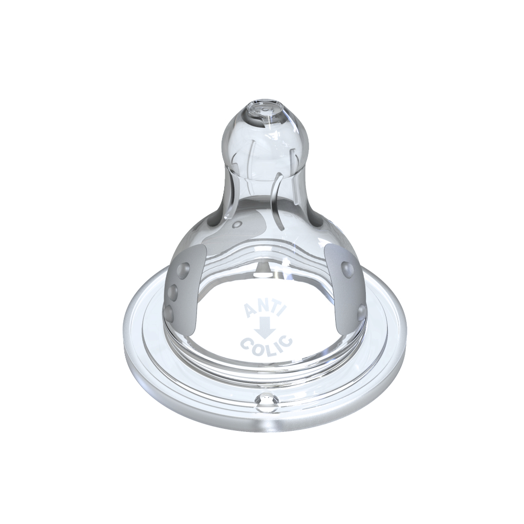 [DODIE] Núm ti thay thế tròn rời silicon nhiều lỗ - gói 2 cái, 4 tốc độ - Tương thích bình thuỷ tinh