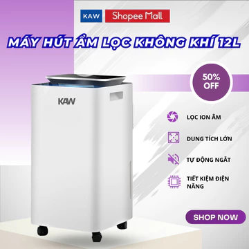 Máy hút ẩm KAW 68D HÚT ẨM KHÔ PHÒNG - CHỐNG NỒM - CHỐNG ẨM MỐC Máy Lọc khí Ẩm Thông Minh