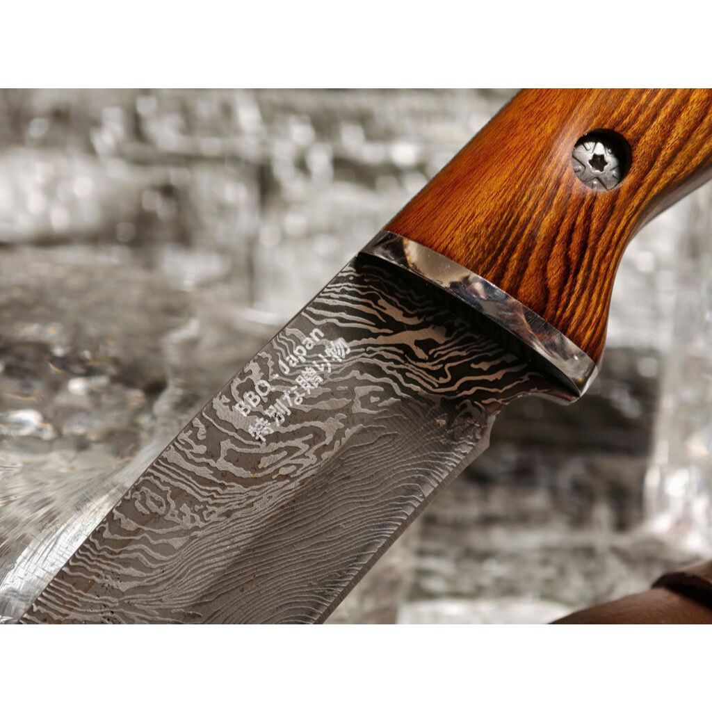 [ Hàng Nhật ] Dao làm bếp dã ngoại đa năng, chế tác bằng thép Damascus cao cấp