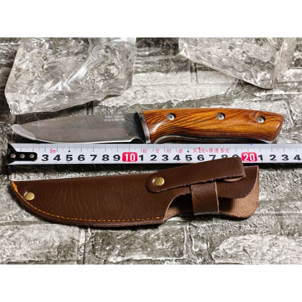 [ Hàng Nhật ] Dao làm bếp dã ngoại đa năng, chế tác bằng thép Damascus cao cấp