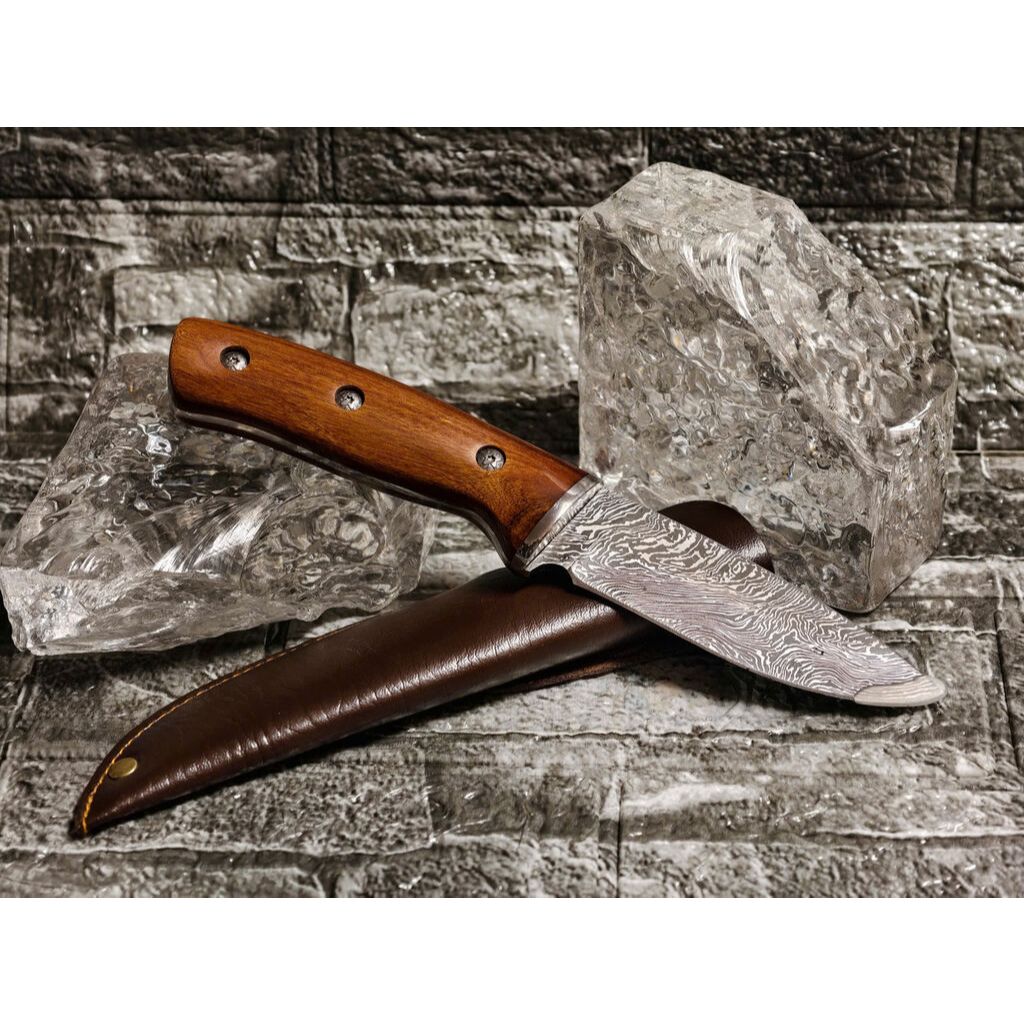 [ Hàng Nhật ] Dao làm bếp dã ngoại đa năng, chế tác bằng thép Damascus cao cấp