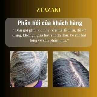 TÓC HẾT BẠC SAU 1 LẦN GỘI- TẶNG 20K KHI MUA NGAY (ĐỘC QUYỀN  ZTAZAKI)