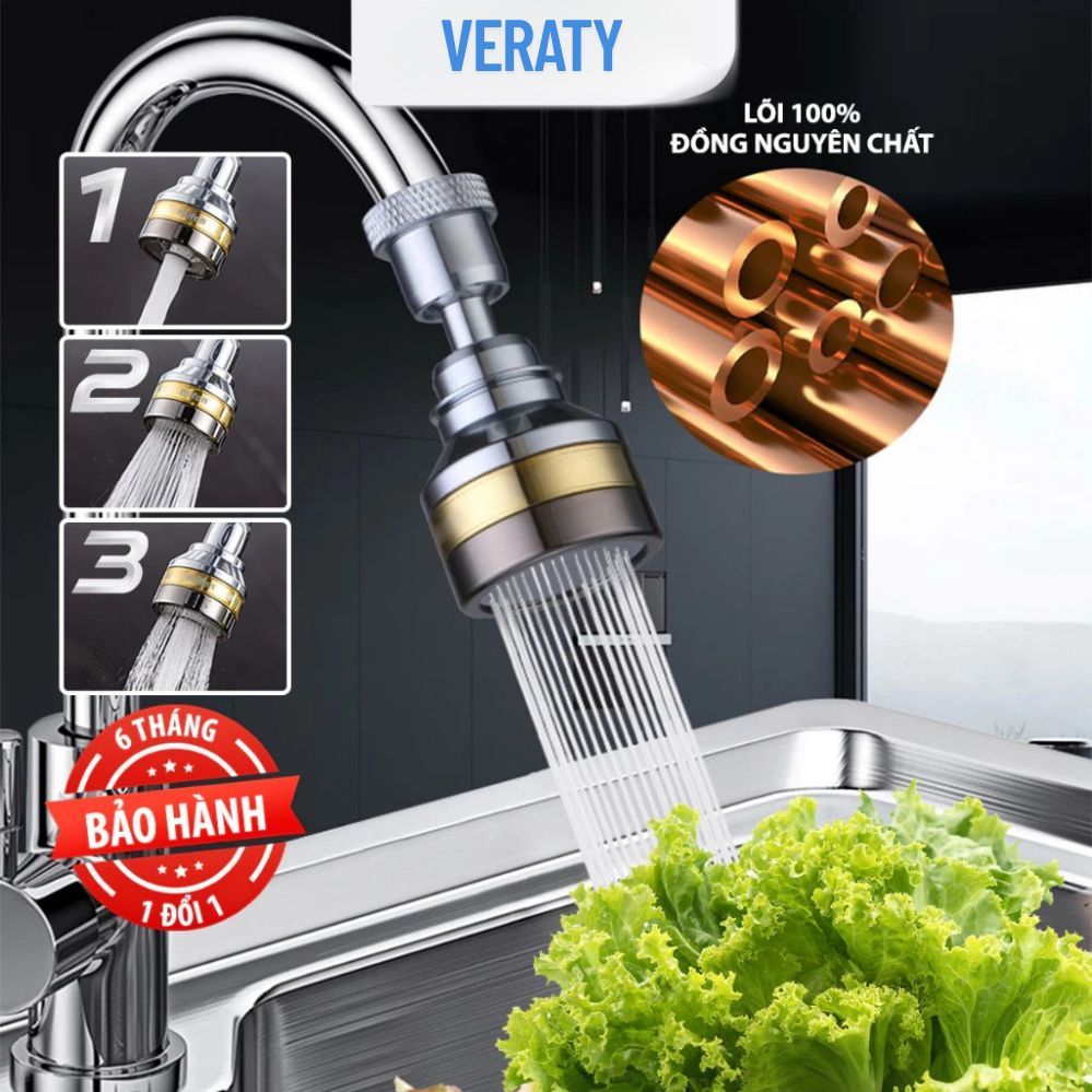 Đầu vòi rửa bát tăng áp đồng thau inox 304 cao cấp TAMASHI - 3 Chế độ ...