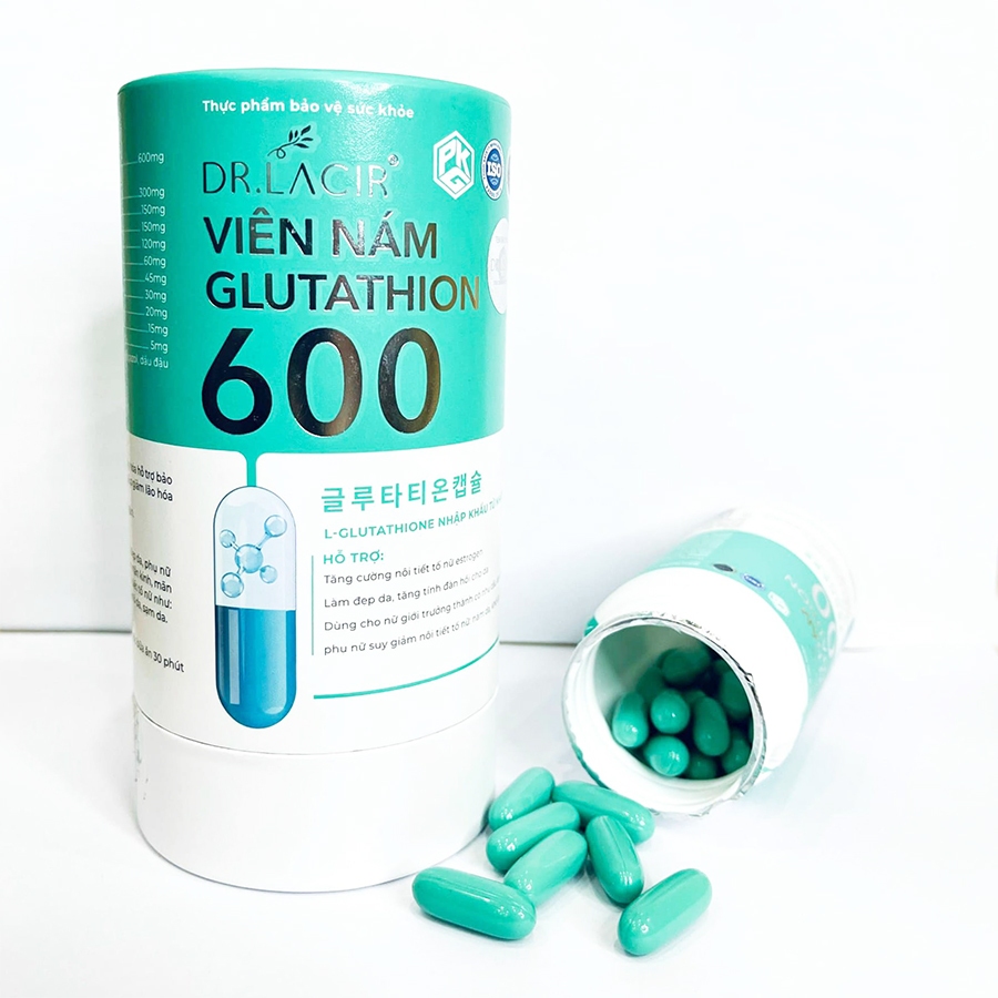 dr lacir glutathione 600 mg DRLACIR, viên uống trắng da Glutathion 600mg Lamer mờ nám tàn nhang nhập khẩu Nhật Bản climate_seasonal The antioxidant glutathione discovered Package Size:2 kg (4.4 lb)