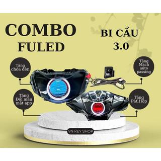 [Future.Led] Pha Đèn Lắp Sẵn Bi Cầu 3.0 F11 Siêu Sáng Cho Dòng Xe Máy Future Led. Đầy Đủ Giắc Cắm Theo Xe. Chóa Sơn Đen