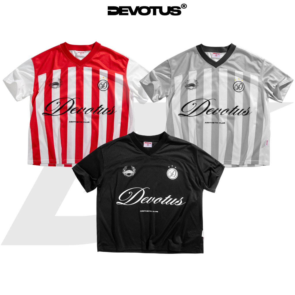  Áo thun Jersey Form BOXY Local  Brand DEVOTUS Unisex - Mesh Jersey vải lưới in lụa