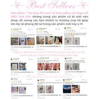 Móc Khóa Coquette 𝐓𝐇𝐄 𝐊𝐄𝐘 𝐎𝐅 𝐋𝐎𝐕𝐄 - Dây Đeo Điện Thoại - Collect Book Handmade By IMCAREM