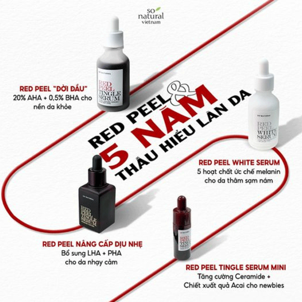 Ảnh Serum tái tạo phục hồi da Red Peel Tingle 20/35ml tẩy tế bào chết hóa học, đẩy mạnh quá trình hồi phục da sau mụn 3