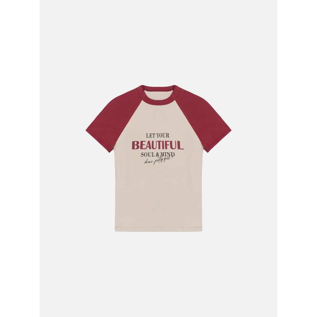 Áo croptop nữ babytee TOKYOLIFE phối màu thời trang 40003538