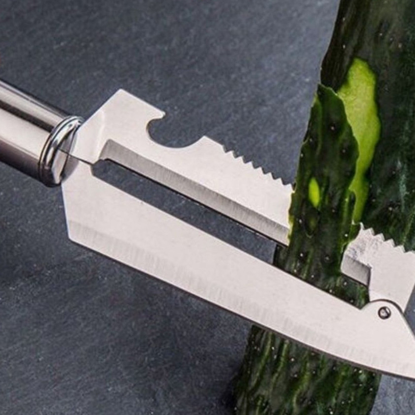 Dao Nạo Gọt Rau Củ Quả 2 Lưỡi Bằng Inox
