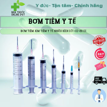 ✅[chính hãng]Kim Tiêm, Bơm Tiêm Đủ Loại 1ml/cc-50ml/cc (Lẻ)