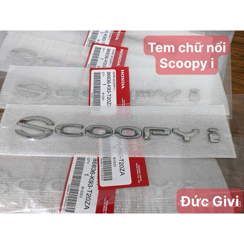 Tem chữ nổi Scoopy 2017-2019 chính hãng Honda Thailand | Shopee Việt Nam