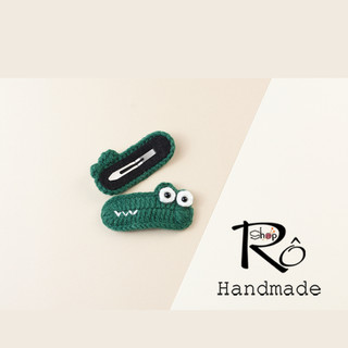 Kẹp tóc cá sấu len cute nhiều màu cho nữ và bé gái 5.5cm |Cặp tóc mái dễ thương |Shop Rô Handmade