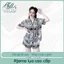 Bộ Pijama Lụa Hoạ Tiết Siêu Hot Mềm Mịn 4 Mùa Tay Ngắn Quần Đùi Size 40- 69kg