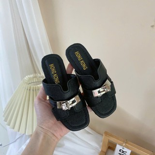 KHÓA MỚI Form nhỏ Dép Lê Chữ H Da Sần Phối Khóa Hot Hit Đế Êm Cho Bé Gái 3-13 Tuổi K098