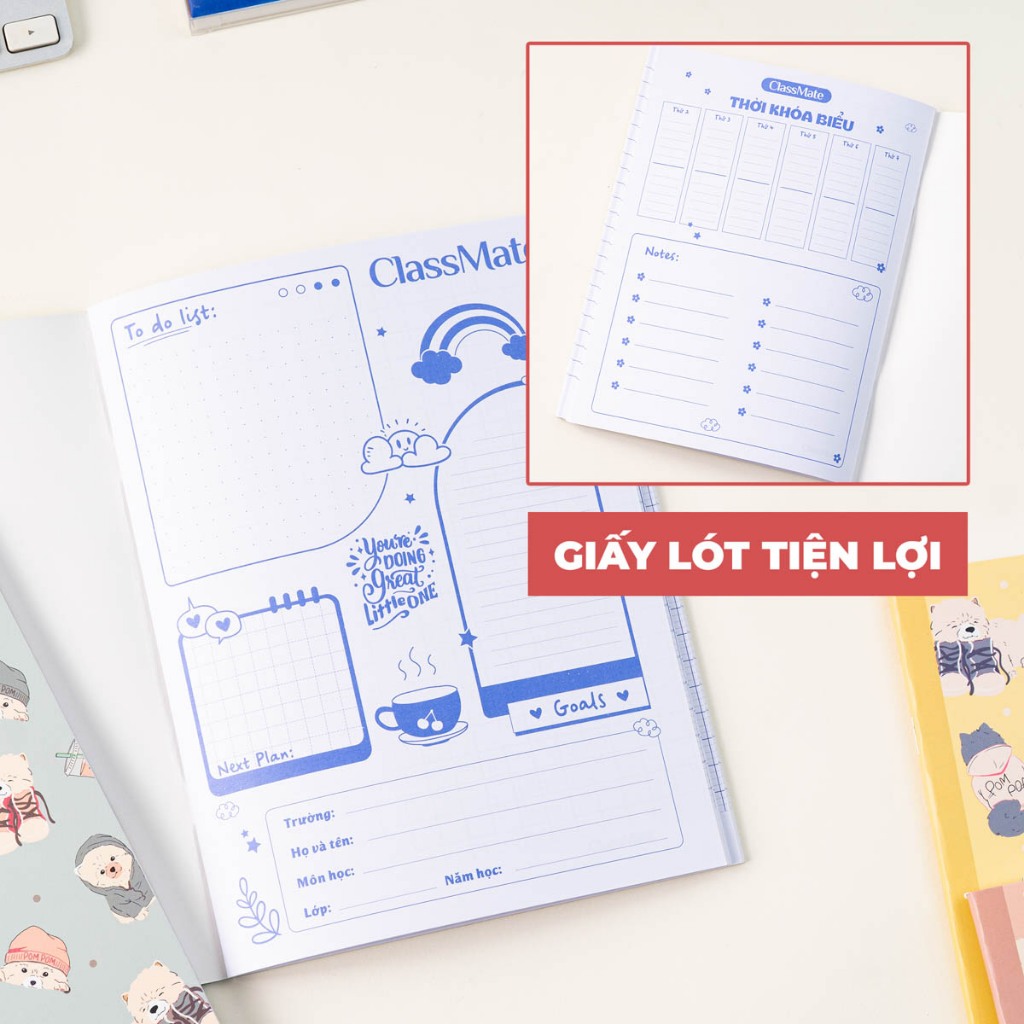 Tập Học Sinh Miền Nam A5 Classmate Vở 4 Ô Ly 80gsm 96 Trang Vở 4 Ô Li 2x2mm Vở Học Sinh Tập Viết Ghi Chép Bài NA5-09-008
