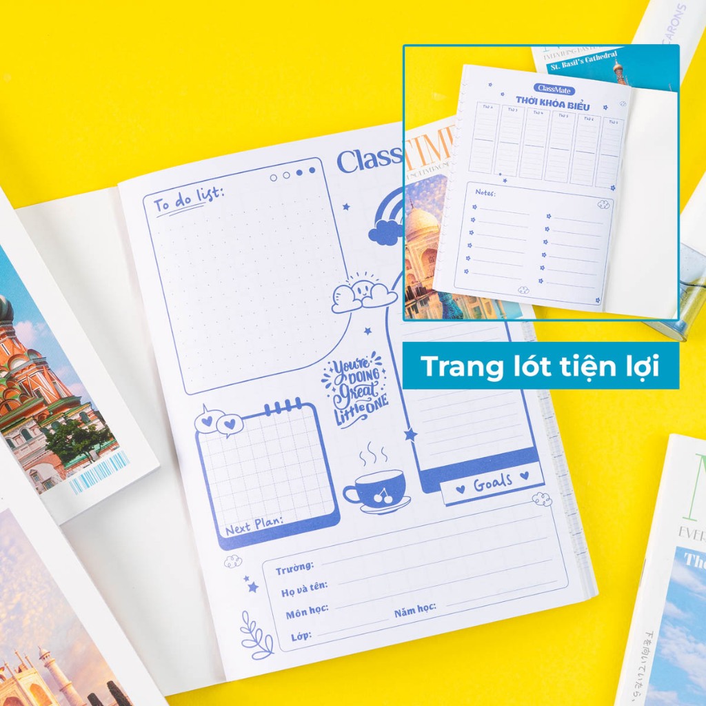 Tập Học Sinh Miền Nam A5 Classmate Vở 4 Ly Ngang 70gsm 200 Trang Vở 4 ÔLi Vở Học Sinh Cấp 1 Tập Viết Ghi Bài NA5-20-012