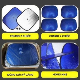 Xốp Che Nắng Cửa Sổ Ô Tô | Cách Nhiệt Tốt, Tặng Kèm Nút Hút | Kích Thước 44x36cm – Phù Hợp Xe 4-7 Chỗ