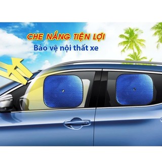 Xốp Che Nắng Cửa Sổ Ô Tô | Cách Nhiệt Tốt, Tặng Kèm Nút Hút | Kích Thước 44x36cm – Phù Hợp Xe 4-7 Chỗ