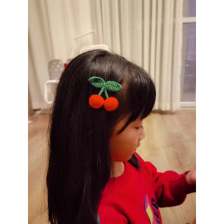 Kẹp tóc cherry màu đỏ xinh cho nữ và bé gái 6cm |Phụ kiện cặp tóc Hàn Quốc  |Shop Rô Handmade