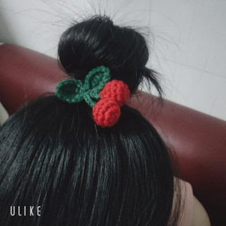 Dây buộc tóc quả cherry xinh xắn cho nữ và bé gái 5cm |Đồ cột tóc hình hoa quả |Shop Rô Handmade