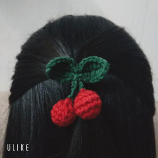 Dây buộc tóc quả cherry xinh xắn cho nữ và bé gái 5cm |Đồ cột tóc hình hoa quả |Shop Rô Handmade