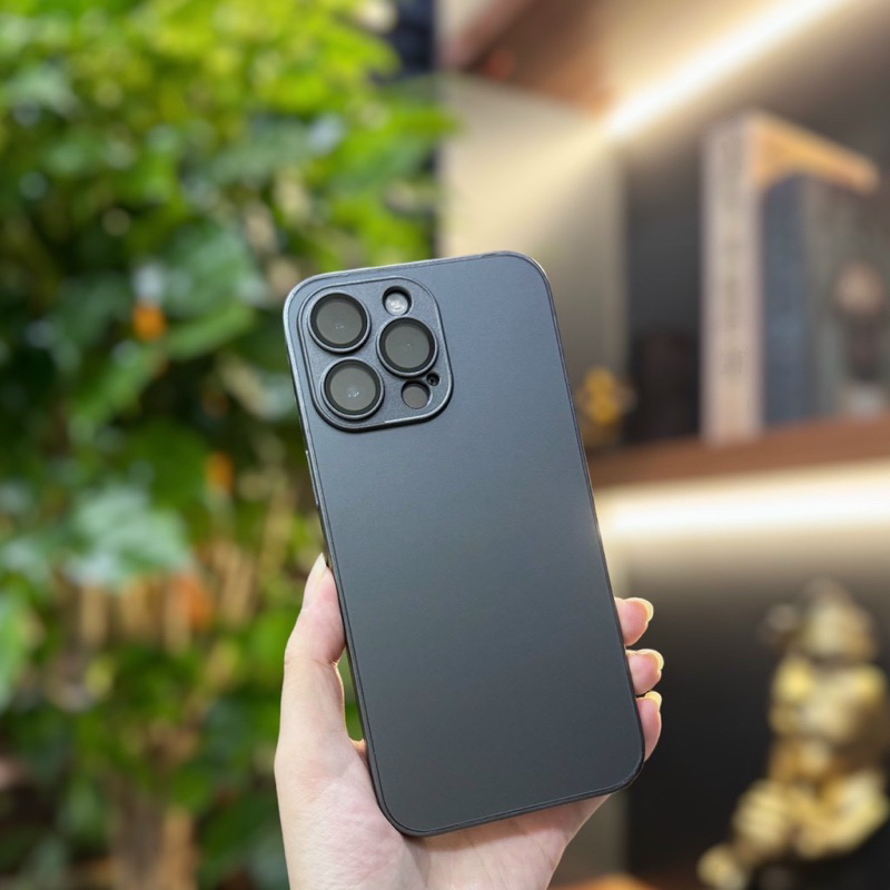 Ốp Likgus lưng nhám chất liệu titan IPhone 11 12 13 14 15 16promax pro -độ giống màu titan iphone 15