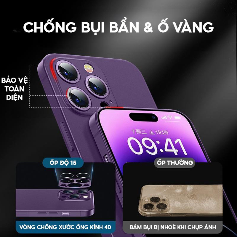 Ốp Likgus lưng nhám chất liệu titan IPhone 11 12 13 14 15 16promax pro -độ giống màu titan iphone 15
