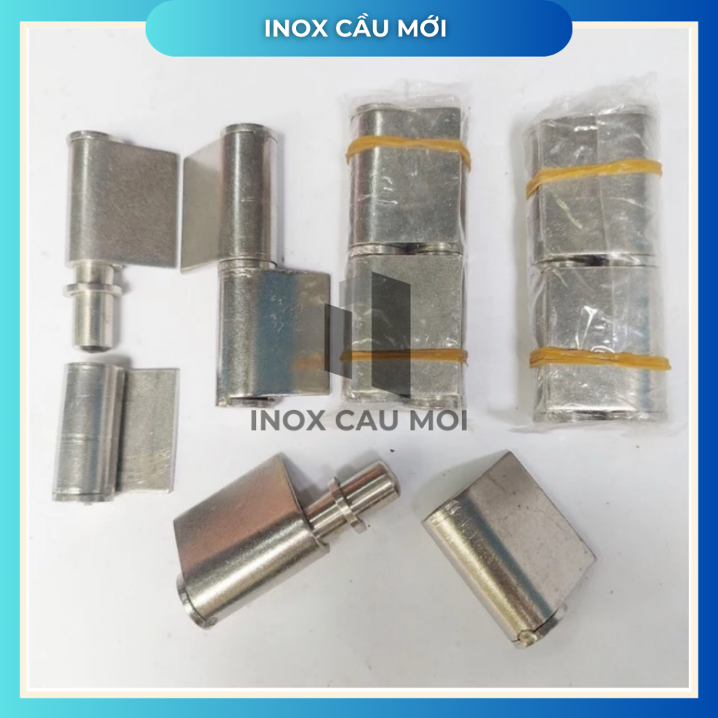 (1 cái) Bản lề cối lá ngắn, bản lề cối lá dài inox 304 phi 12,14,16,18,20,22mm chịu lực tốt