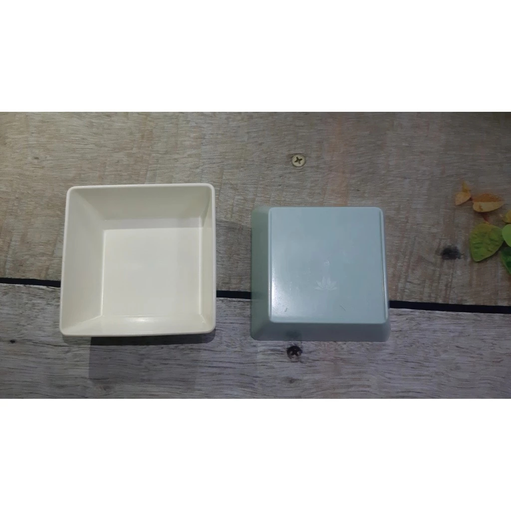 Khay nhựa sâu lòng đa năng nhỏ xinh hàng không kt 9x9x3cm dùng trộn salad, đựng đồ ăn, thực phẩm | BigBuy360 - bigbuy360.vn