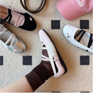 Giày búp bê bigsize nữ mùa hè Pu_ma ballet màu hồng siêu êm nhẹ , giày sục slipon thời trang big size cao cấp nữ