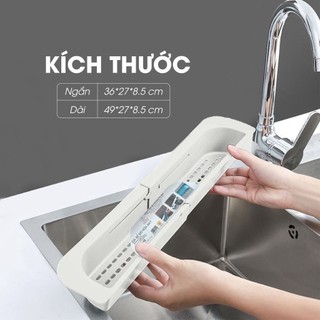 Giá để đồ rửa bát Việt Nhật, Khay gắn bồn để đồ rửa bát đa dạng kích thước tiện lợi 5612
