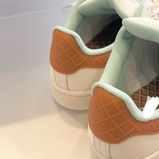 Giày thể thao bigsize nữ mùa hè Cam ốc quế màu trắng xanh độn đế tăng chiều cao , sneaker thời trang cao cấp