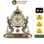 Đồng Hồ Để Bàn Chim Công Cao Cấp Kim Trôi Decor Phòng Khách Kệ Tủ Mặt Bàn VIVA DECOR mã V8319A