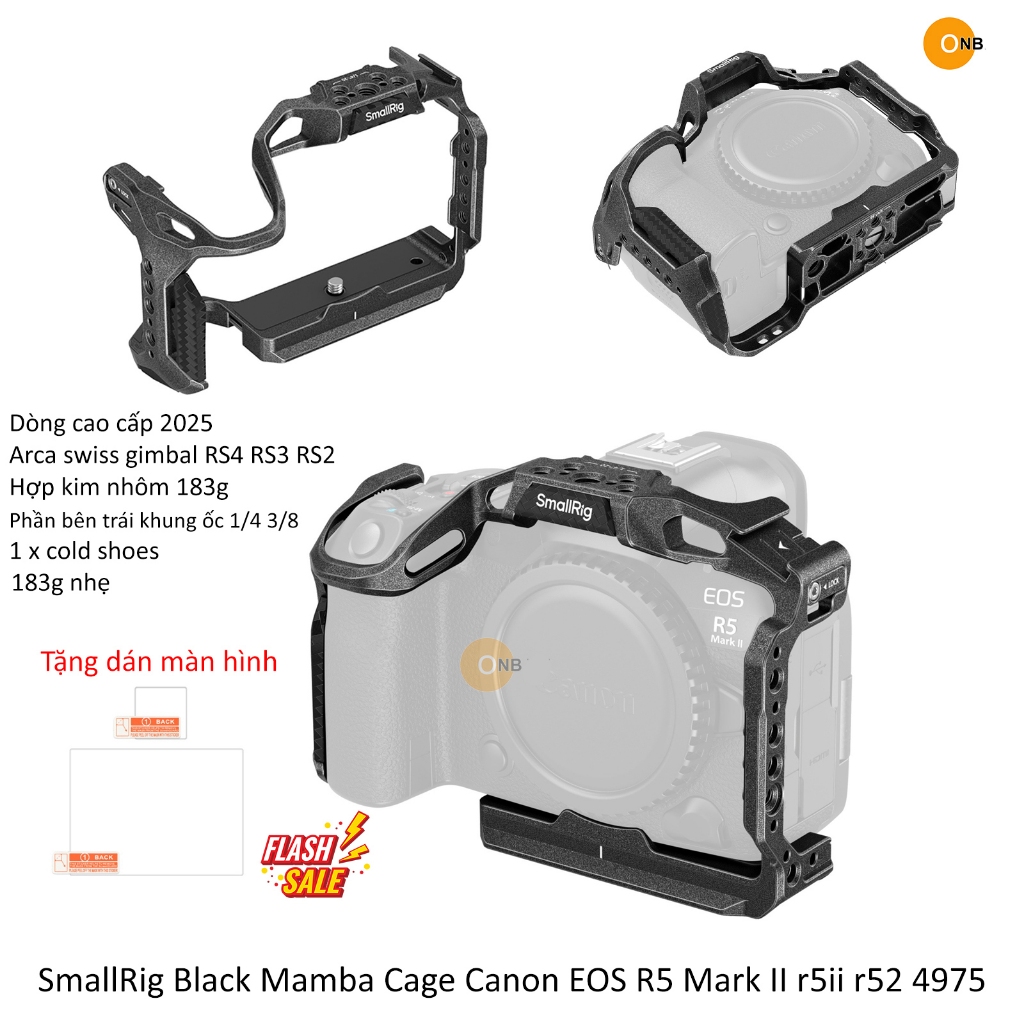 Small-Rig Black Mamba Cage Canon EOS R5 Mark II R52 r5ii 4975 | Shopee ...