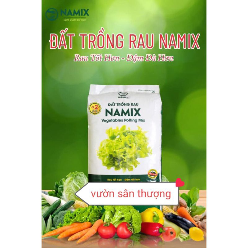 Namix Đất Sạch Trồng Rau, Củ Quả, Cây Cảnh 20dm3